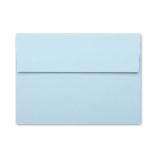 Azure Blue | Premium Button & String Envelope + Blank White Card