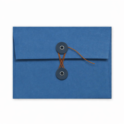 Adriatic | Premium Button & String Envelope + Blank White Card