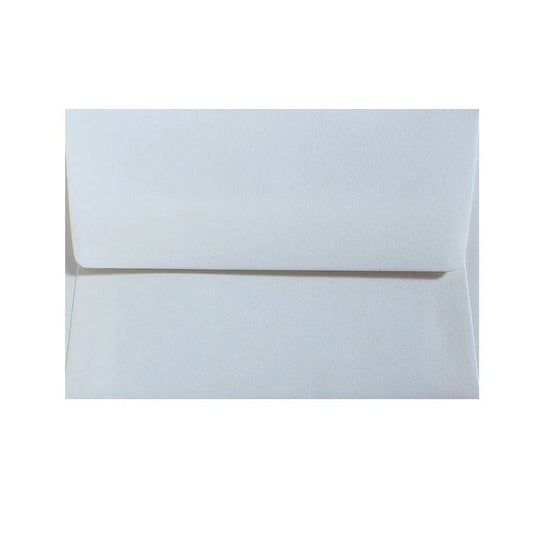 China White | Premium Button & String Envelope + Blank White Card