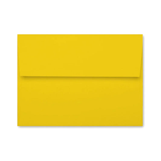 Factory Yellow | Premium Button & String Envelope + Blank White Card