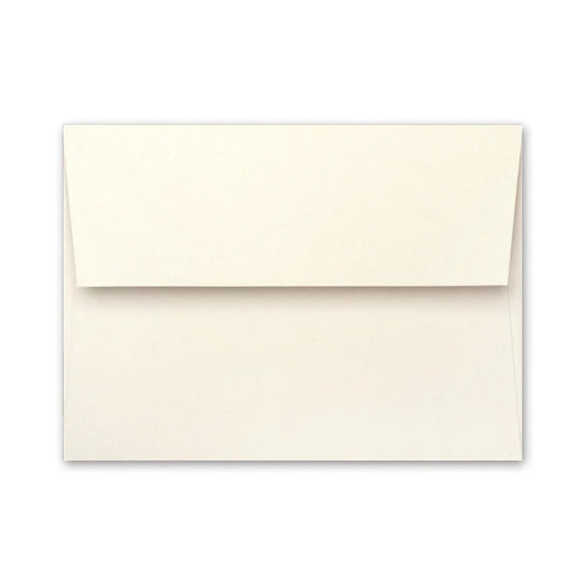 Natural | Premium Button & String Envelope + Blank White Card