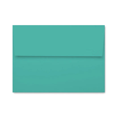 Turquoise | Premium Button & String Envelope + Blank White Card