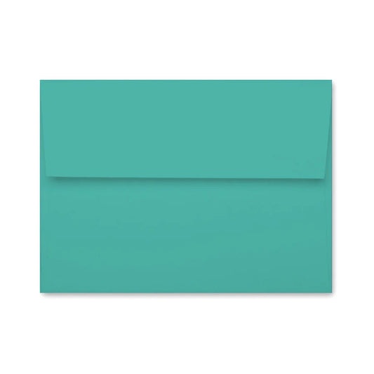Turquoise | Premium Button & String Envelope + Blank White Card