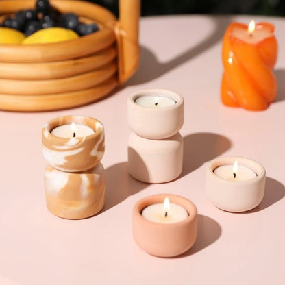 Hygges stacking tealight holder set of 2
