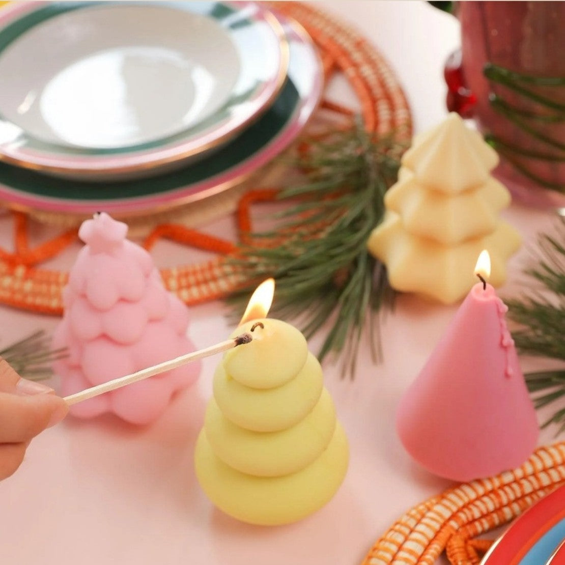 Hygges Christmas Tree Candle